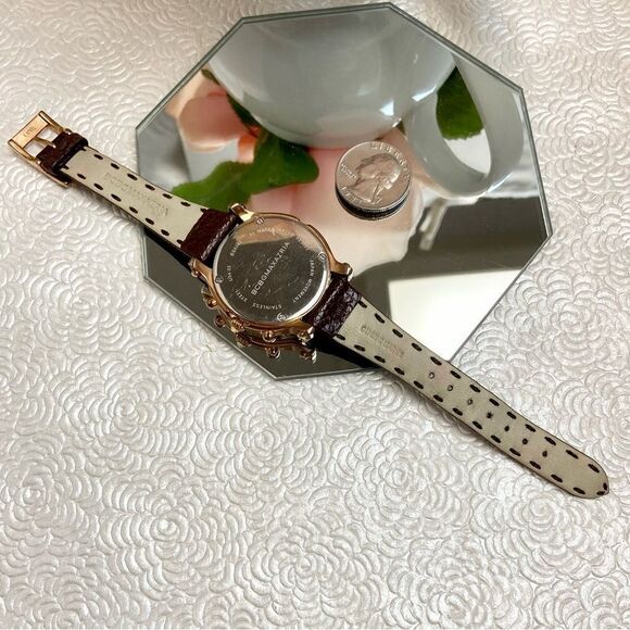 BCBGMaxAzaria Crystal Accented Rose Gold-tone Stainless Steel Chronograph Watch - Picture 12 of 16